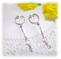 Works earring_pia_yureru_pink_s2